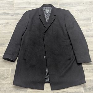 Jos. A. Bank Wool 3 Button Trench Coat Black 50R
